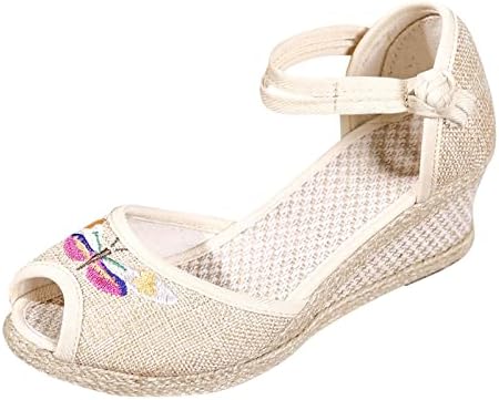נשים קיץ סנדלי חוף טריז סנדלי בוהמיה כפכף קרסול רצועת נוח בוהן ציוץ גלדיאטור חיצוני נעליים