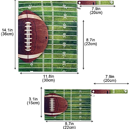 ויז סאני רטרו גראנג ' אמריקאי כדורגל שדה 2 יחידות רטוב תיק עם כיסי רוכסן רחיץ לשימוש חוזר מרווח חיתול