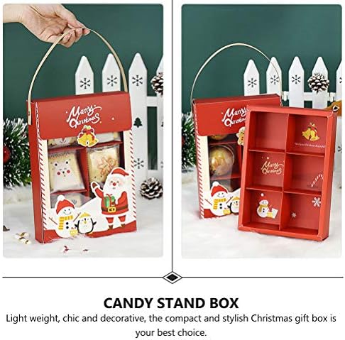 קופסאות ממתקים לחג המולד של ABOOFAN 5 PCS CREATIC