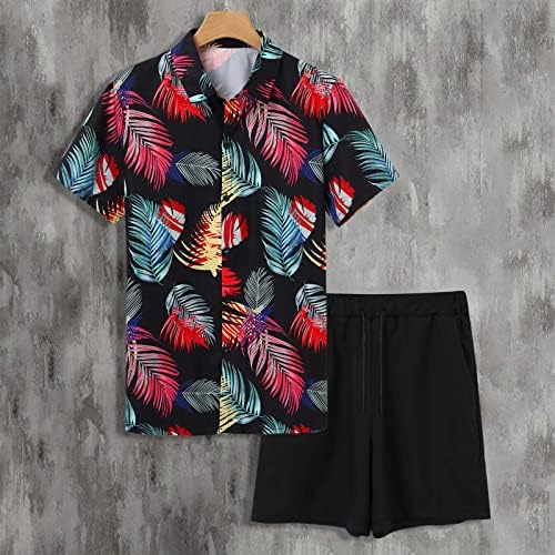 גברים של קיץ אופנה פנאי הוואי חוף ים חג חוף דיגיטלי 3 ד הדפסה קצר שרוולים חולצה חליפות לגברים