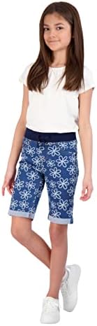 פרח קיר בנות ז 'אן קצר / לסרוג ג' ינס מכנסיים קצרים עבור בנות למתוח ג ' ינס מכנסיים קצרים לילדים