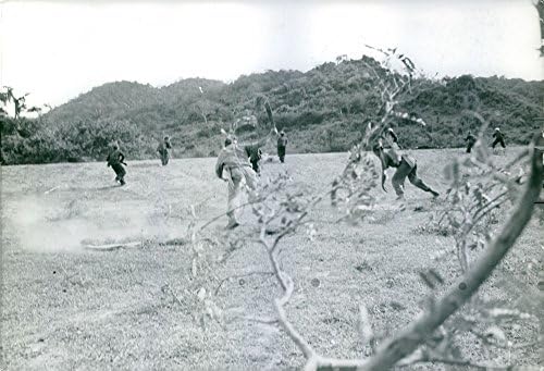 תצלום וינטג 'של סצנת המלחמה הווייטנאמית.