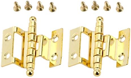 ציר דלת ג'אה 2 יחידות ריהוט זהב צירים דקורטיביים ארון דלת דלת דלת ציר כתר 8 חורים תפאורה לתיבת תכשיטים