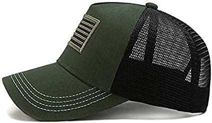 כובע דגל אמריקאי, טקטי רקום כובע מפעיל, כובע בייסבול לגברים ונשים