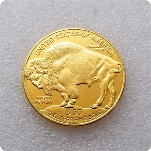עותק קוקריט 2017 ו 2021 ראש הודי מטבע זהב זהב 50 דולר-ריפליקה ארהב מטבע מזכרות מטבע מזל מטבע הובו מטבע