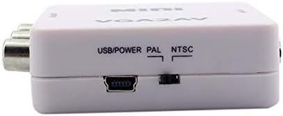 MISASO VGA ל- AV MINI CONVERTER SCALE מתאם תמיכה 1080P VGA2AV ממיר מחשב למחשב HD TV לטלוויזיה