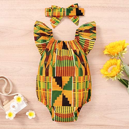 עץ צעיר יותר בגדי תינוקות אפריקאיים ילדה דשיקי אנקארה סט תלבושת