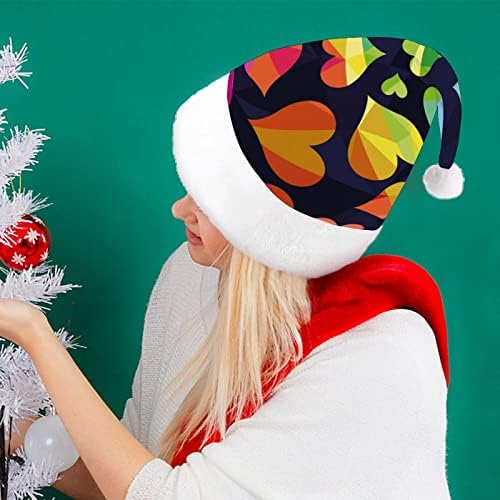קשת סמלי של לבבות חג המולד כובעי בתפזורת מבוגרים כובעי חג המולד כובע לחגים חג המולד ספקי צד