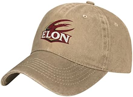 אילון אוניברסיטת לוגו קלאסי קאובוי כובע מתכוונן בייסבול כובע יוניסקס מזדמן ספורט כובע