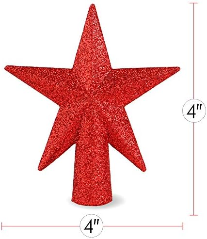 טופר עץ כוכב הנצנצים של האורניקטיביות - חג המולד מיני דקורטיבי לחם בית לחם בית לחם כוכב