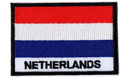 ראשית כל דבר, דגל הולנד טלאי דגל ברזל על קטן רקום לחולצת כובע ז'קט בגדים תרמילים בג'ינס גודל כובע בערך