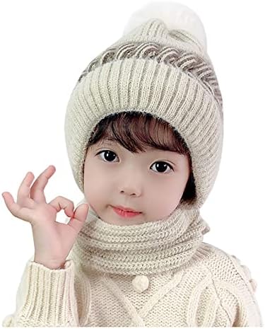 הוד חם ילד כובע לסרוג כובעי חורף חורף קויף צעיף סרוג צמר כובעי חורף חם