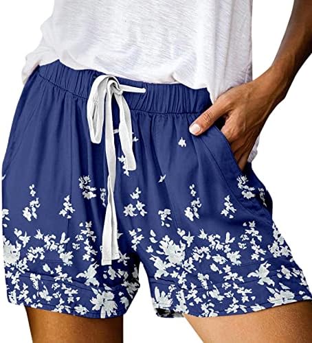 מכנסיים קצרים לנשים קיץ מזדמן בתוספת גודל מותניים גבוהים רגל רחבה מכנסיים קצרים הסוואה נוחה קיץ קצר