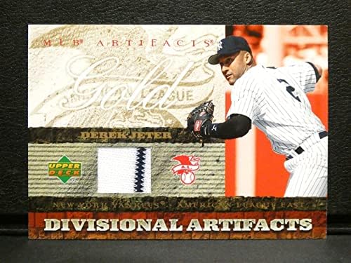 2007 סיפון עליון MLB ממצאים ממצאים זהב דרק ג'טר משחק גופיות משובצות DA -DJ - משחק MLB משומש גופיות