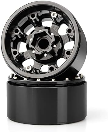 סגסוגת אלומיניום של Kyx Racing 2.2 אינץ 'חישוקי גלגל משדרג אביזרי חלקים עבור 1/10 RC Crawler Carler