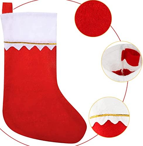 גרבי חג המולד בתפזורת, 12 יחידות גרבי חג המולד של חג המולד 13.7 אינץ 'מעדיפים גרביים לאח חג המולד תליה