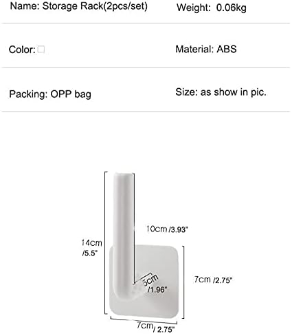 PDGJG 2 PCS אחסון מטבח מתלה חיתוך סיר מכסה מכסה מחזיק נייר טואלט עוטף פלסטיק מחזיק טואלט