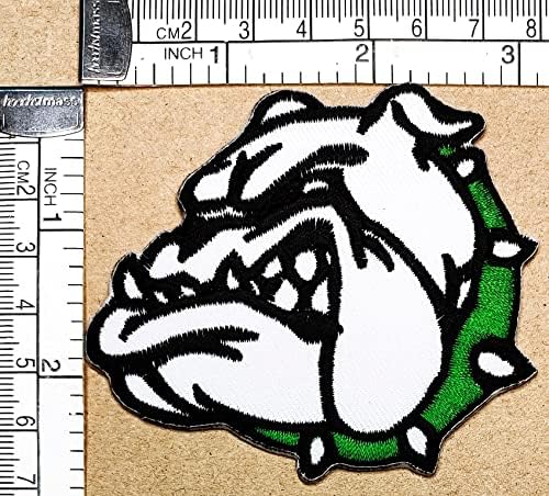 Kleenplus 3PCs. Bulldog Pitbull Dog Sew ברזל על טלאים רקומים