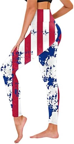 אתלטיקה תנועה חותלות עצמאות יום לנשים של אמריקאי 4 של יולי חותלות מכנסיים יוגה חמוד חולצות עבור
