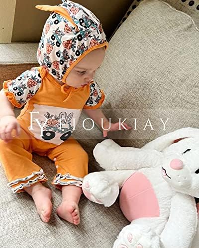 Fioukiay יילוד תינוקת תינוקות פסחא תלבושות תינוק